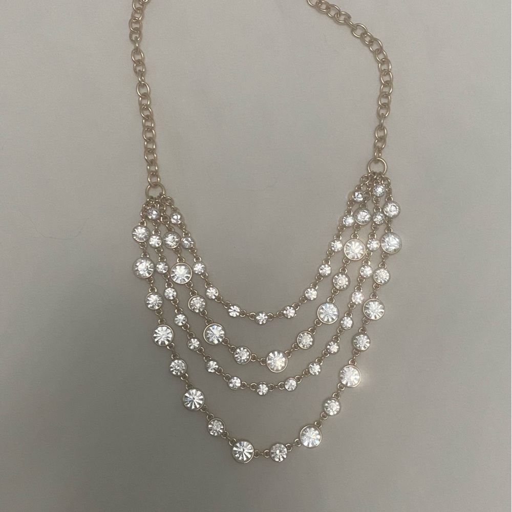 Multi strand statement necklace